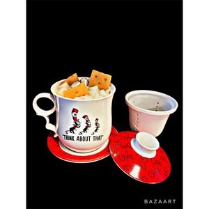 Christmas Marshmallow Dr. Seuss Tea Cup & Saucer Candle
